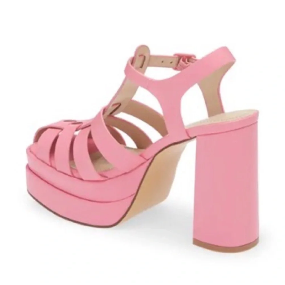 NEW! BP Pink Amaya Fisherman Platform Sandals - Size 8.5